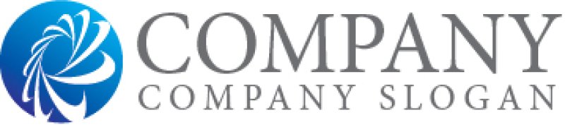 画像7: 連続・輪・渦・グラデーション・ロゴ・マークデザイン433 (7)