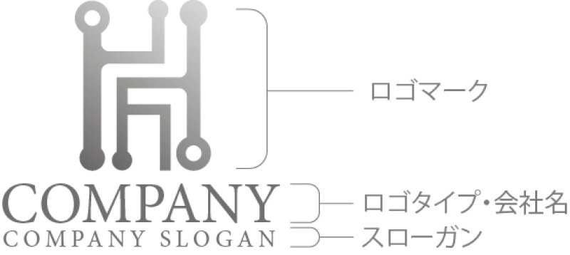 画像7: H・回路・アルファベット・ロゴ・マークデザイン438 (7)