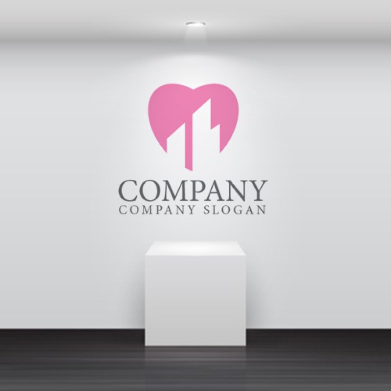 画像5: ビル・ハート・街・ロゴ・マークデザイン1002 (5)