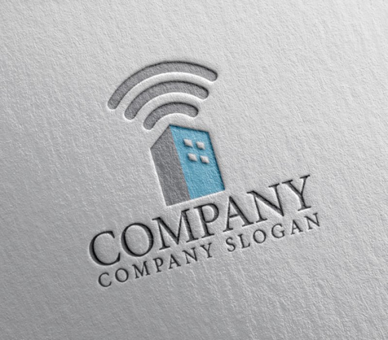 画像2: ビル・wifi・ロゴ・マークデザイン1005 (2)