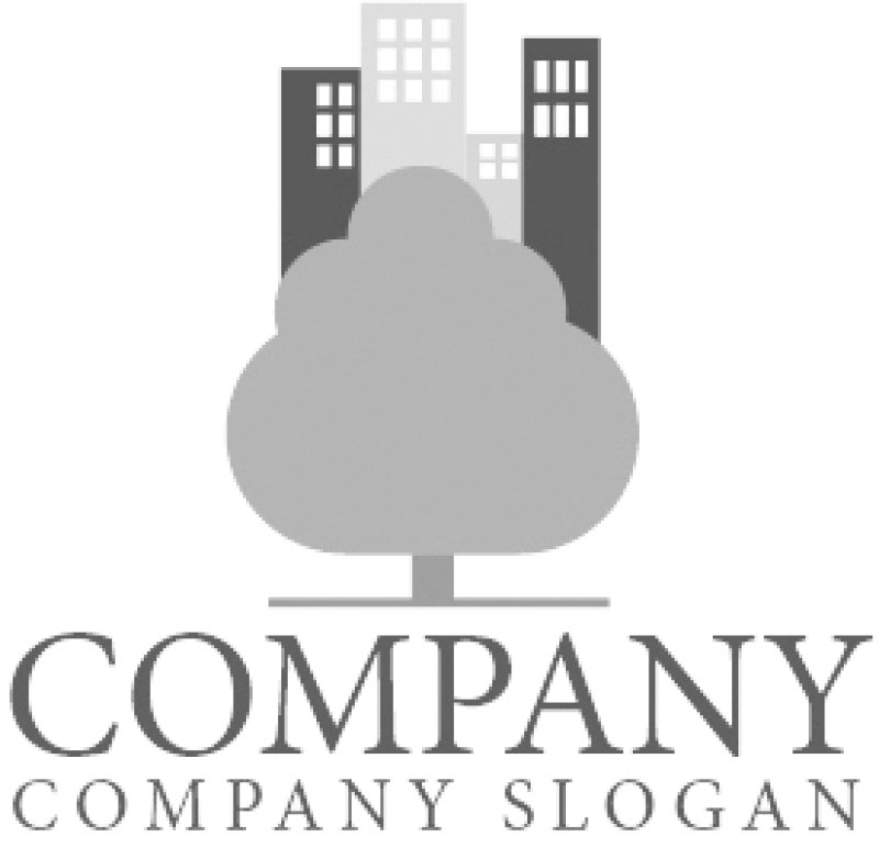 画像6: ビル・木・街・ロゴ・マークデザイン1009 (6)