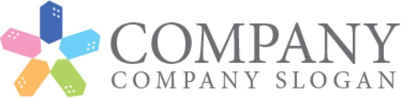 画像7: ビル・五角形・星・ロゴ・マークデザイン1016 (7)