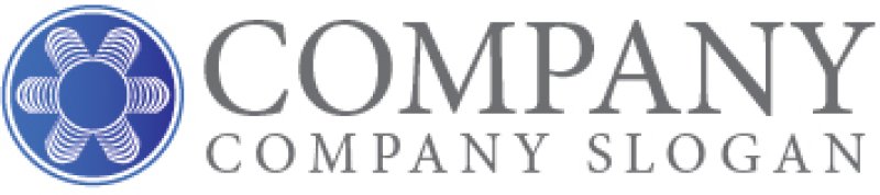 画像7: ビル・輪・ 花・グラデーション・ロゴ・マークデザイン1020 (7)