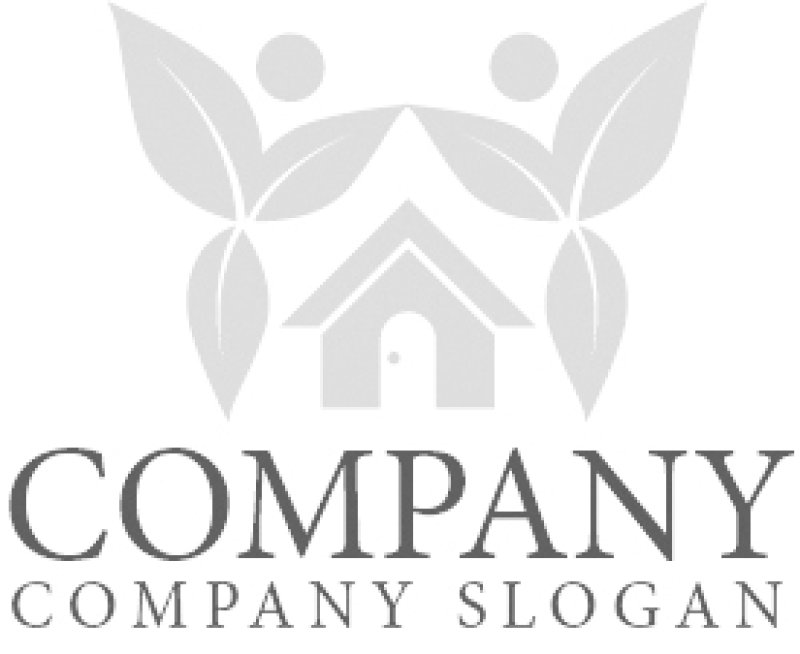 画像6: 家・人・葉・ペア・ロゴ・マークデザイン1022 (6)