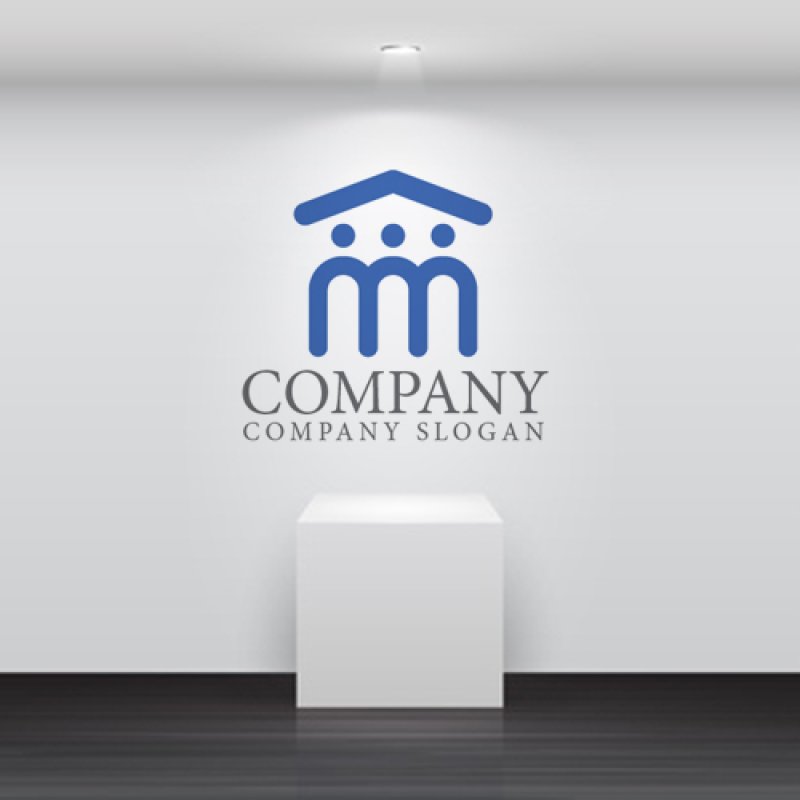 画像5: 屋根・人・グループ・ロゴ・マークデザイン1025 (5)