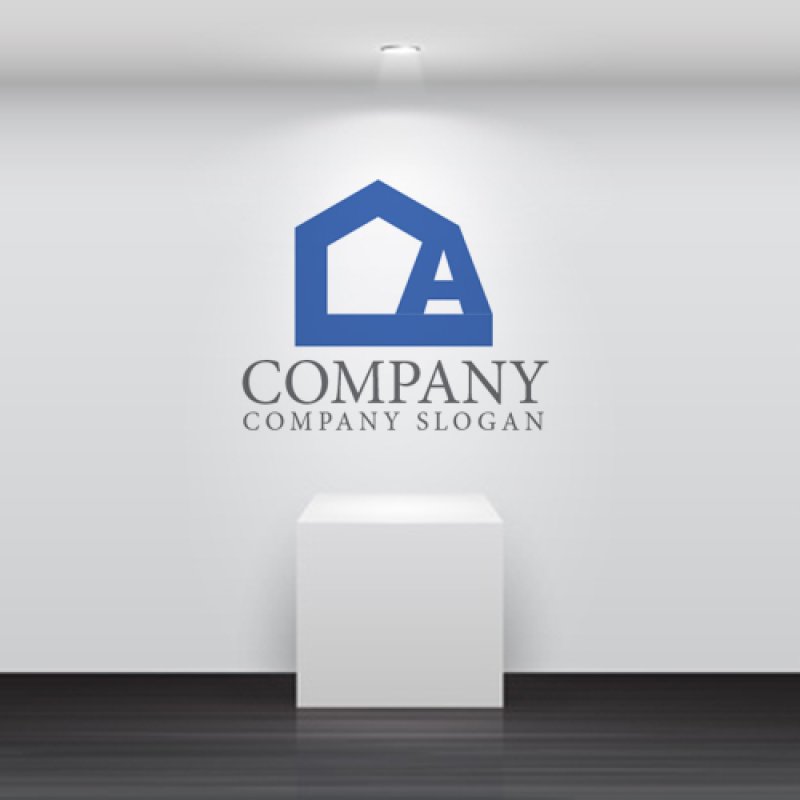 画像5: 家・A・アルファベット・ロゴ・マークデザイン1028 (5)