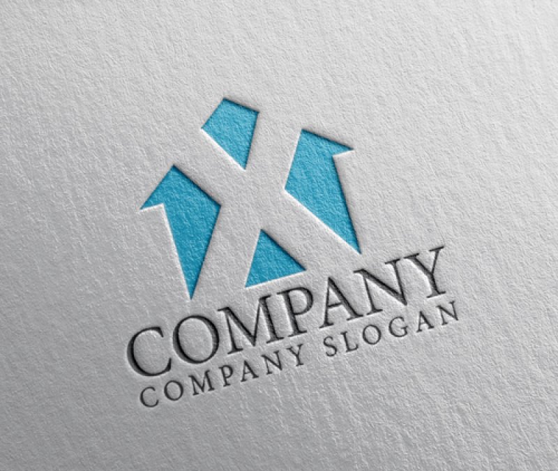 画像2: 家・X・アルファベット・ロゴ・マークデザイン1029 (2)