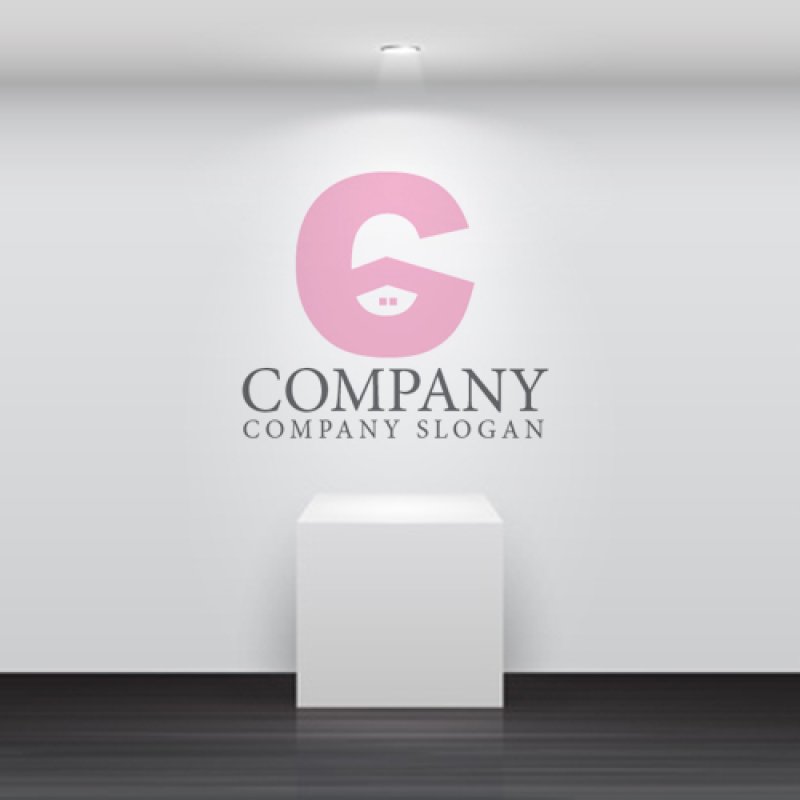 画像5: 家・C・アルファベット・ロゴ・マークデザイン1032 (5)