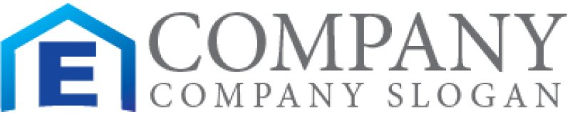 画像7: E・家・グラデーション・アルファベット・ロゴ・マークデザイン1036 (7)