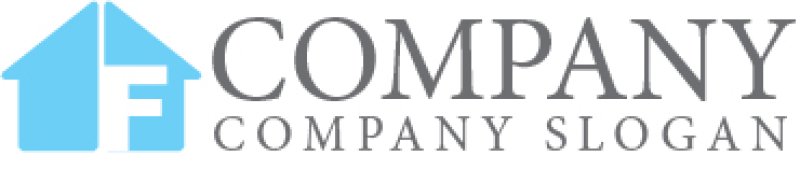 画像7: 家・F・アルファベット・ロゴ・マークデザイン1038 (7)