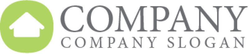 画像7: 家・O・アルファベット・ロゴ・マークデザイン1045 (7)