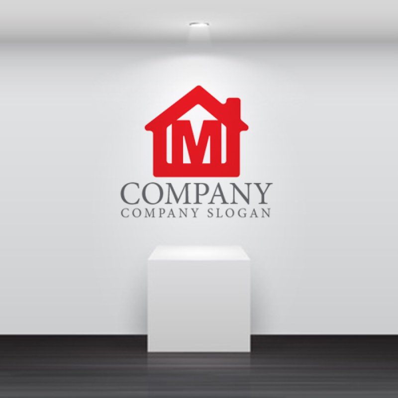 画像5: M・家・アルファベット・ロゴ・マークデザイン1049 (5)