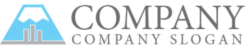 画像7: ビル・街・富士山・ロゴ・マークデザイン1054 (7)