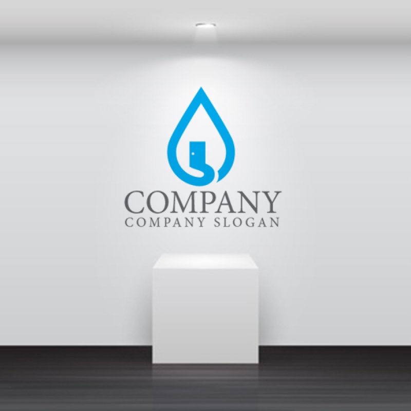 画像5: 家・水滴・ドア・ロゴ・マークデザイン1062 (5)