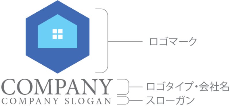 画像10: 家・六角形・窓・ロゴ・マークデザイン1063 (10)