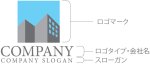 画像10: ビル・四角・街・ロゴ・マークデザイン1065 (10)