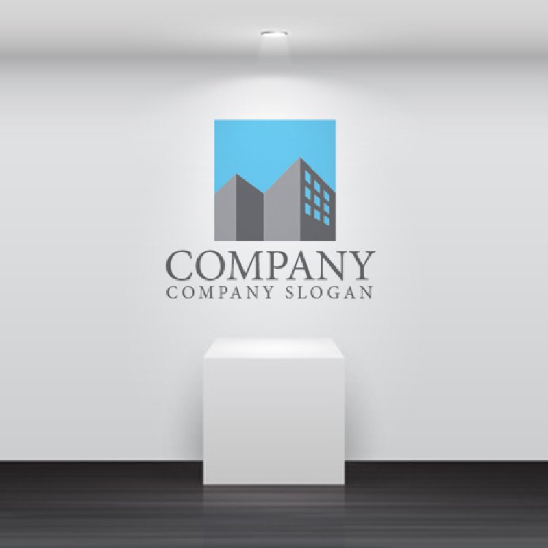 画像5: ビル・四角・街・ロゴ・マークデザイン1065 (5)