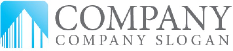 画像7: ビル・四角・グラデーション・ロゴ・マークデザイン1068 (7)