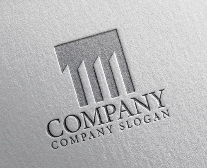 画像2: ビル・四角・連続・ロゴ・マークデザイン1069 (2)