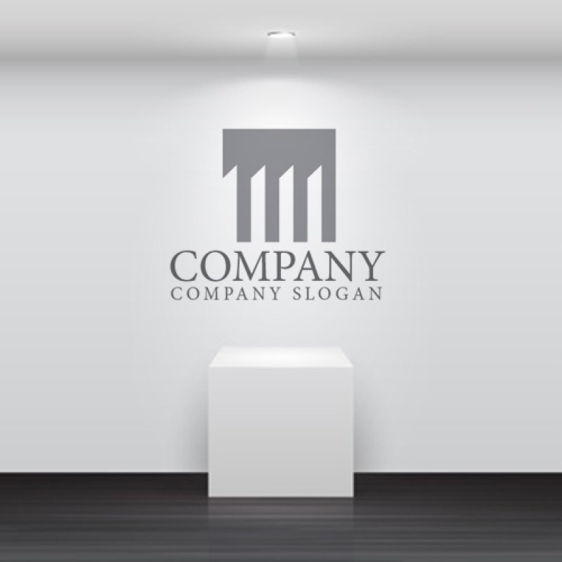 画像5: ビル・四角・連続・ロゴ・マークデザイン1069 (5)