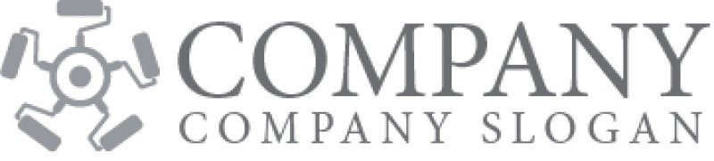 画像6: ペイントローラー・ロボ・五角形・ロゴ・マークデザイン1080 (6)