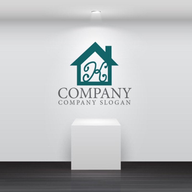 画像5: 家・K・アルファベット・ロゴ・マークデザイン1088 (5)