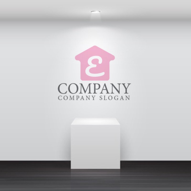 画像5: 家・E・アルファベット・ロゴ・マークデザイン1091 (5)
