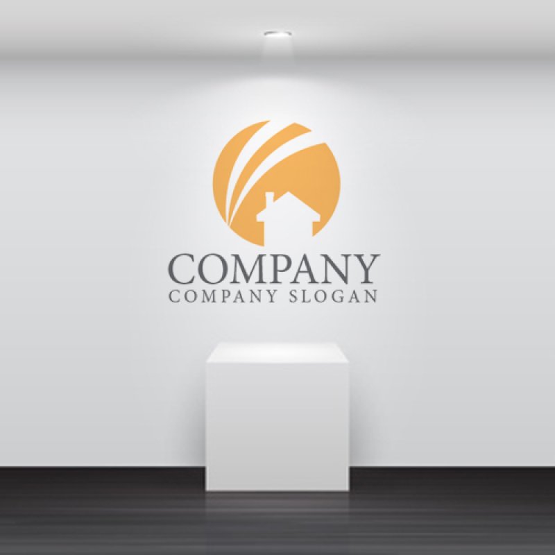 画像5: 家・太陽・曲線・輪・上昇・ロゴ・マークデザイン1118 (5)