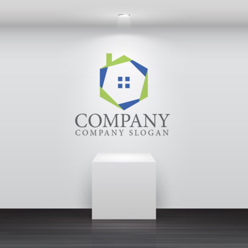 画像5: 家・六角形・ロゴ・マークデザイン1125 (5)