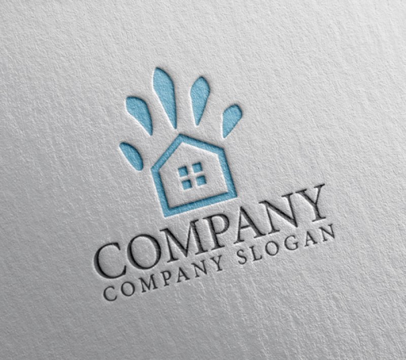 画像2: 家・手・水滴・ロゴ・マークデザイン1129 (2)