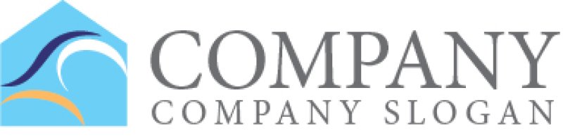 画像7: 家・曲線・換気・ロゴ・マークデザイン1133 (7)