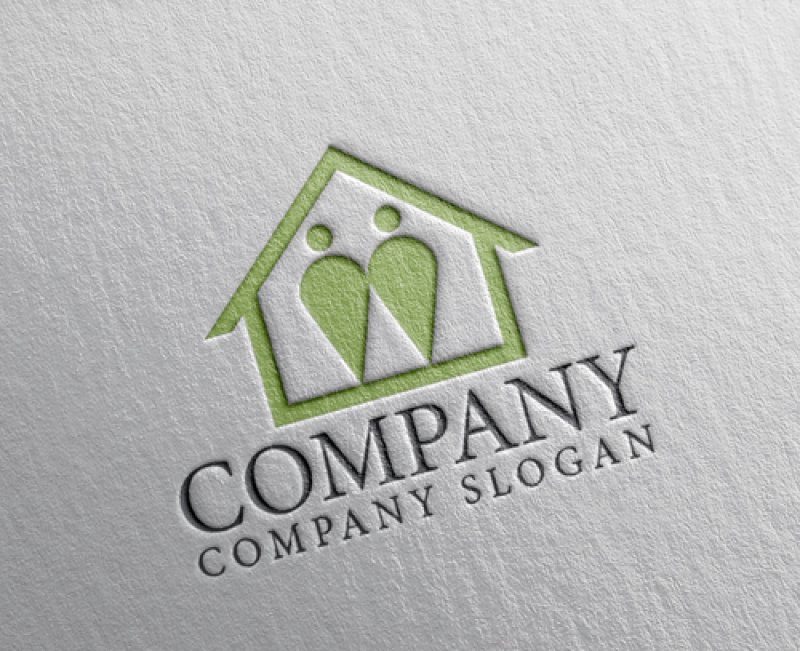 画像2: 家・人・ペア・ロゴ・マークデザイン1137 (2)