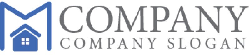 画像7: 家・M・アルファベット・ロゴ・マークデザイン1143 (7)