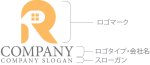 画像10: 家・R・アルファベット・窓・ロゴ・マークデザイン1144 (10)