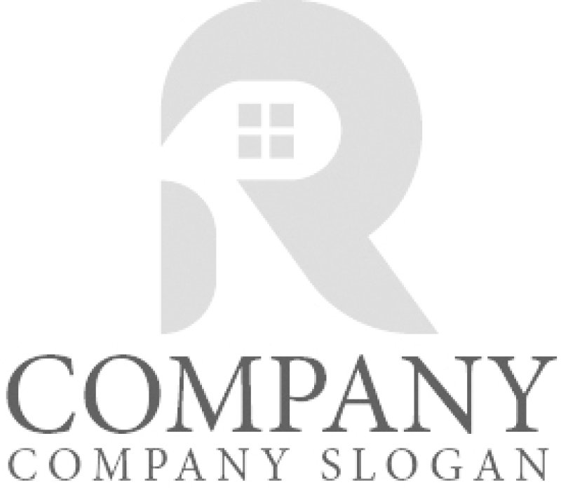 画像6: 家・R・アルファベット・窓・ロゴ・マークデザイン1144 (6)