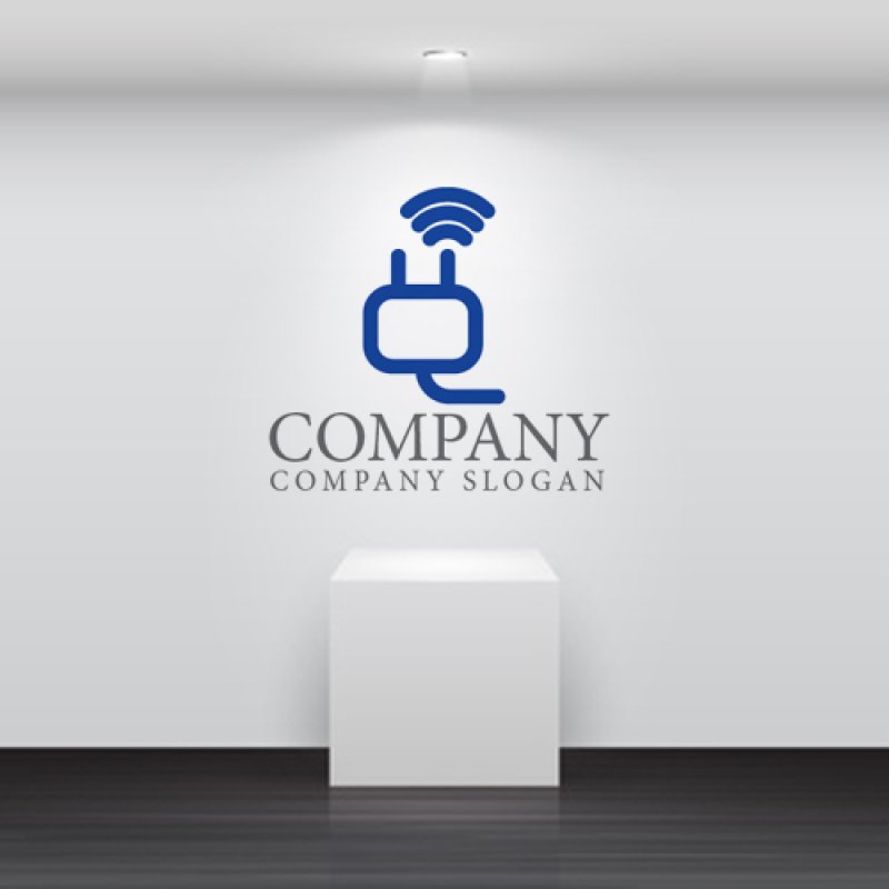 画像5: 家・コンセント・wifi・プラグ・ロゴ・マークデザイン1154 (5)