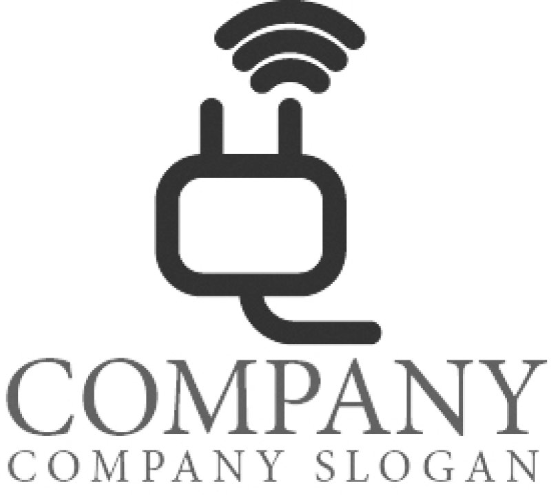 画像6: 家・コンセント・wifi・プラグ・ロゴ・マークデザイン1154 (6)