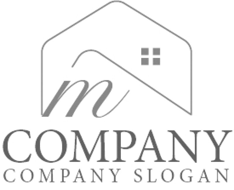画像6: 家・m・窓・アルファベット・ロゴ・マークデザイン1168 (6)