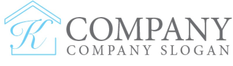 画像7: K・家・屋根・アルファベット・ロゴ・マークデザイン1170 (7)