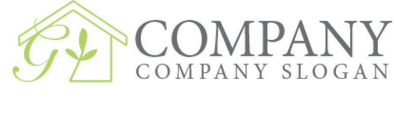 画像7: 家・G・葉・アルファベット・ロゴ・マークデザイン1171 (7)