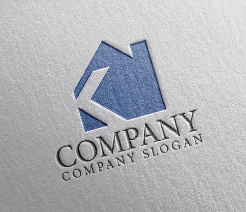 画像2: 家・K・アルファベット・煙突・ロゴ・マークデザイン1178 (2)