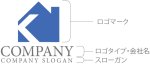 画像10: 家・K・アルファベット・煙突・ロゴ・マークデザイン1178 (10)