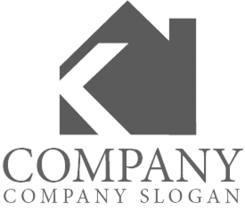 画像6: 家・K・アルファベット・煙突・ロゴ・マークデザイン1178 (6)