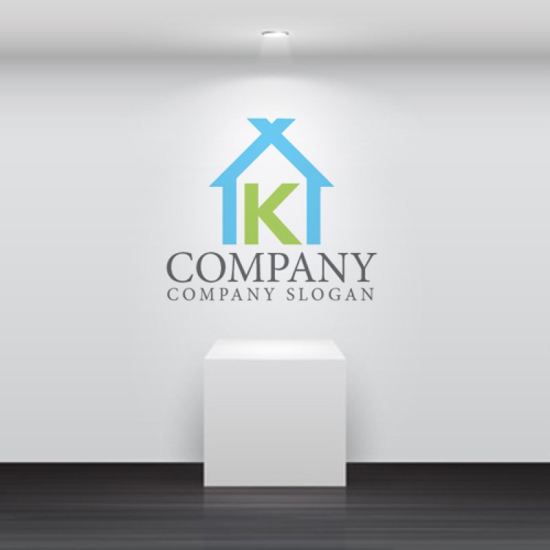 画像5: 家・K・アルファベット・ロゴ・マークデザイン1179 (5)