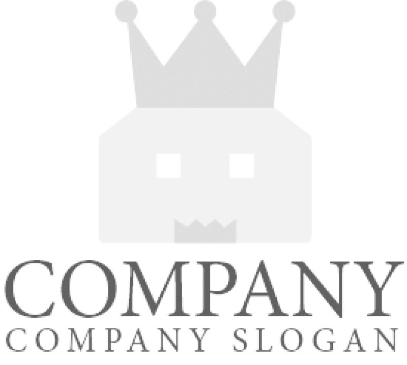 画像6: 家・王様・冠・顔・ロゴ・マークデザイン1184 (6)