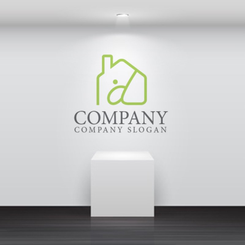 画像5: 家・人・d・アルファベット・ロゴ・マークデザイン1192 (5)