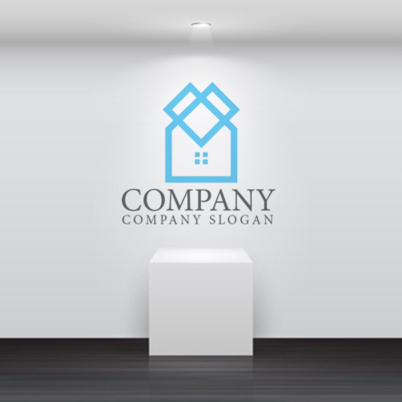 画像5: ハート・家・窓・ロゴ・マークデザイン1194 (5)