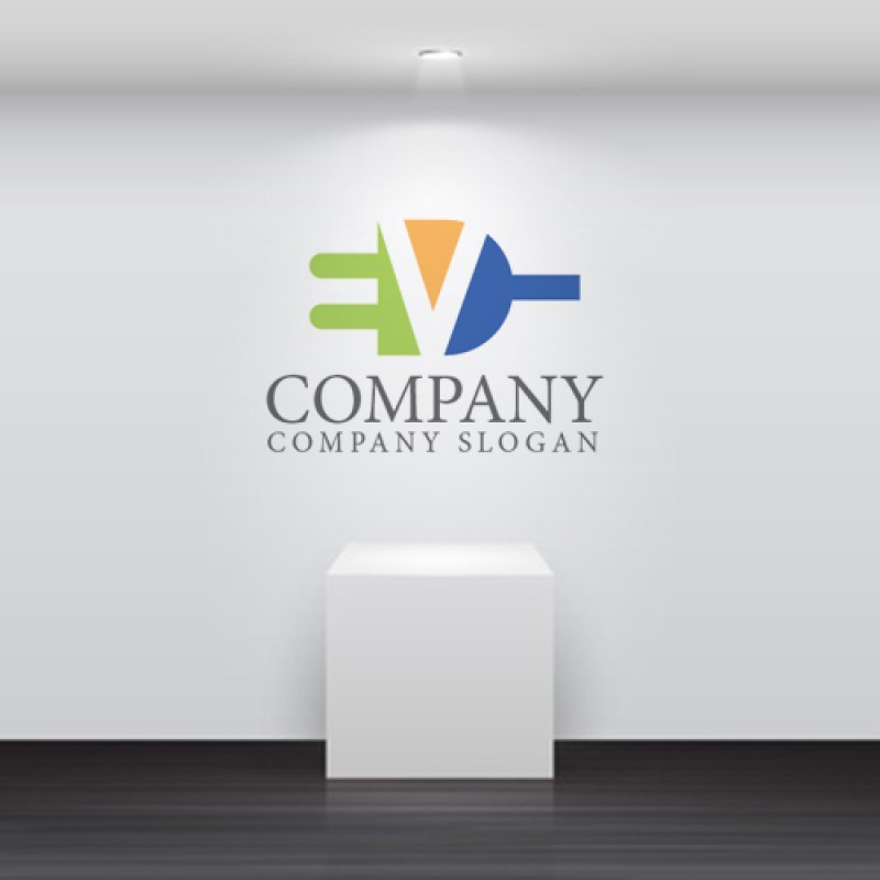 画像5: V・プラグ・電気・ロゴ・マークデザイン1195 (5)