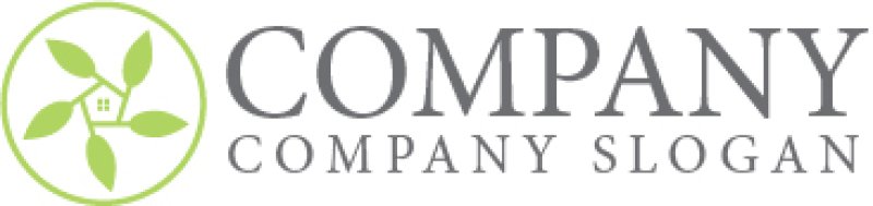 画像7: 家・葉・輪・ロゴ・マークデザイン1196 (7)