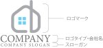 画像10: b・家・煙突・ロゴ・マークデザイン1198 (10)